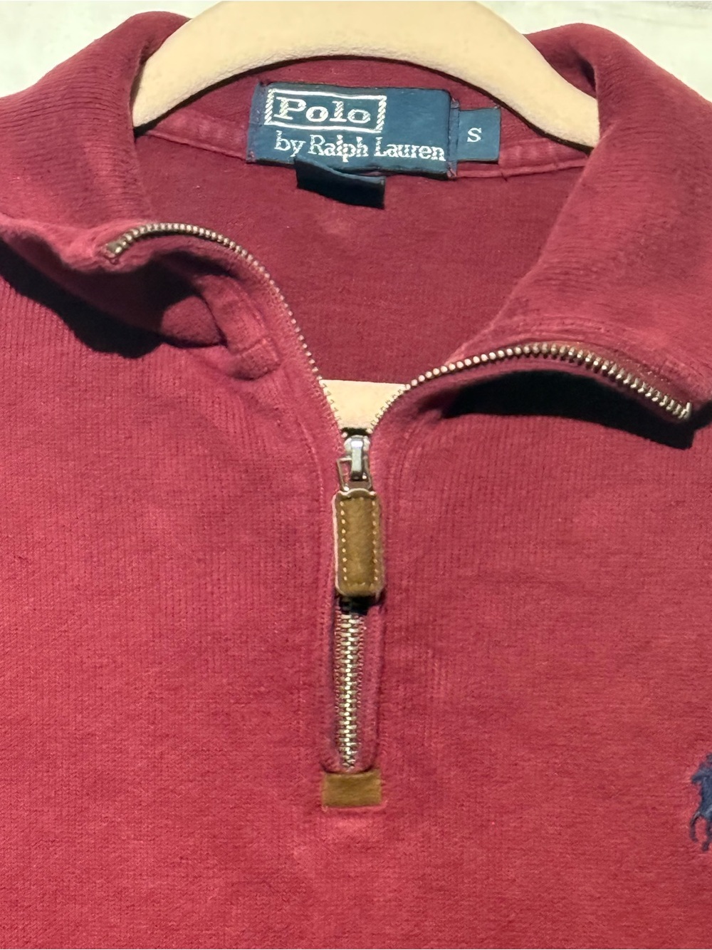 Polo Ralph Lauren Half-Zip Pullover - Burgundy - Picture 5 of 7